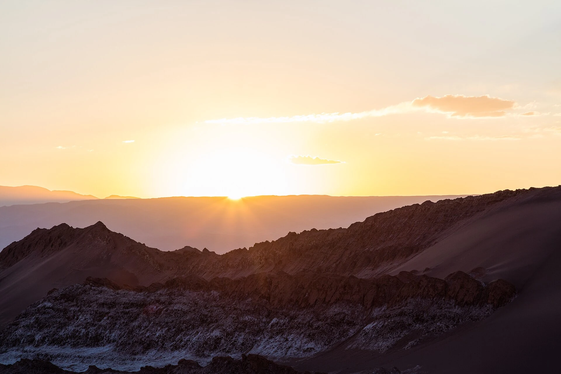 Valle de la Luna · noite no deserto